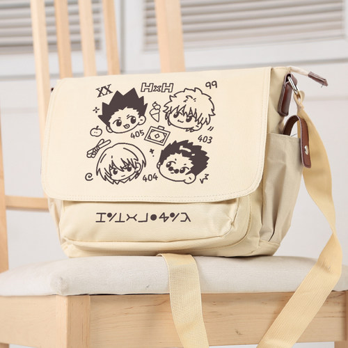 全职猎人周边单肩斜挎书包