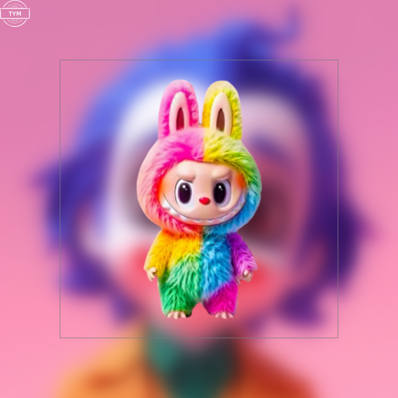 可爱拉布布labubu车贴汽车身划痕遮挡贴电动车摩托车装饰贴纸防水