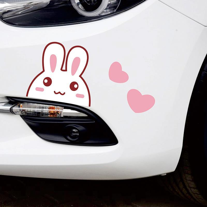 汽车车尾划痕遮挡贴纸电动车装饰贴画车门遮盖防水图案3D立体车贴