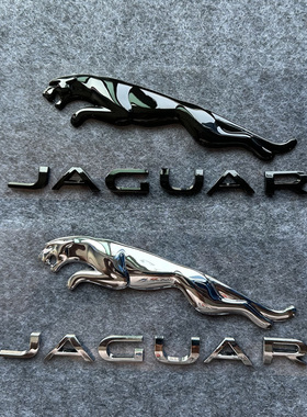 适用于 于捷豹XF XE FPACE后车尾标JAGUAR英文字标 F-PACE改装车
