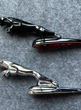 适用捷豹车标立标金属标XJL XFL XF XJ XEL XE改装机盖车头标立标