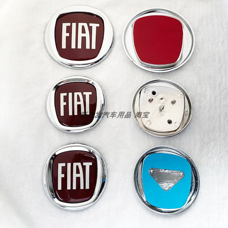 适用于 菲亚特500车标 FA0改T前保险杠中网 FM494S1装车贴前后标