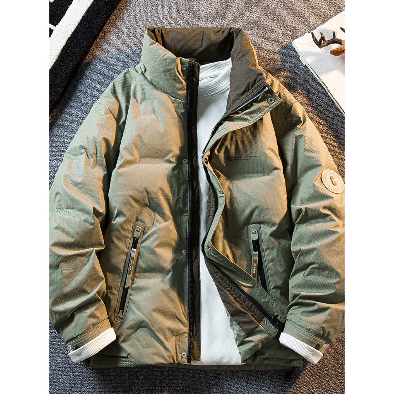 HPCP冬季高级感压印立领羽绒服