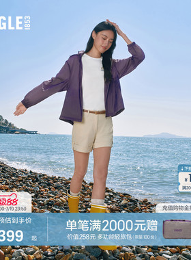 AIGLE艾高女士短裤速干裤户外休闲裤运动裤时尚百搭经典短款BZ68