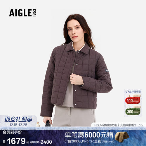 AIGLE艾高女棉服WR防泼水棉服