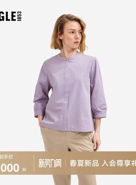 AIGLE艾高女士七分袖衬衫速干凉感上衣休闲衬衣26年春季新品BT64