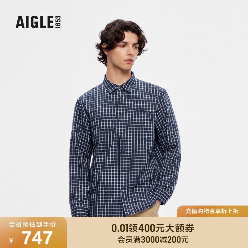 艾高衬衫AIGLE男春季春季