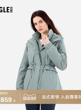 AIGLE MTD随变系列艾高女士棉服外套秋冬款防风法式上衣保暖收腰