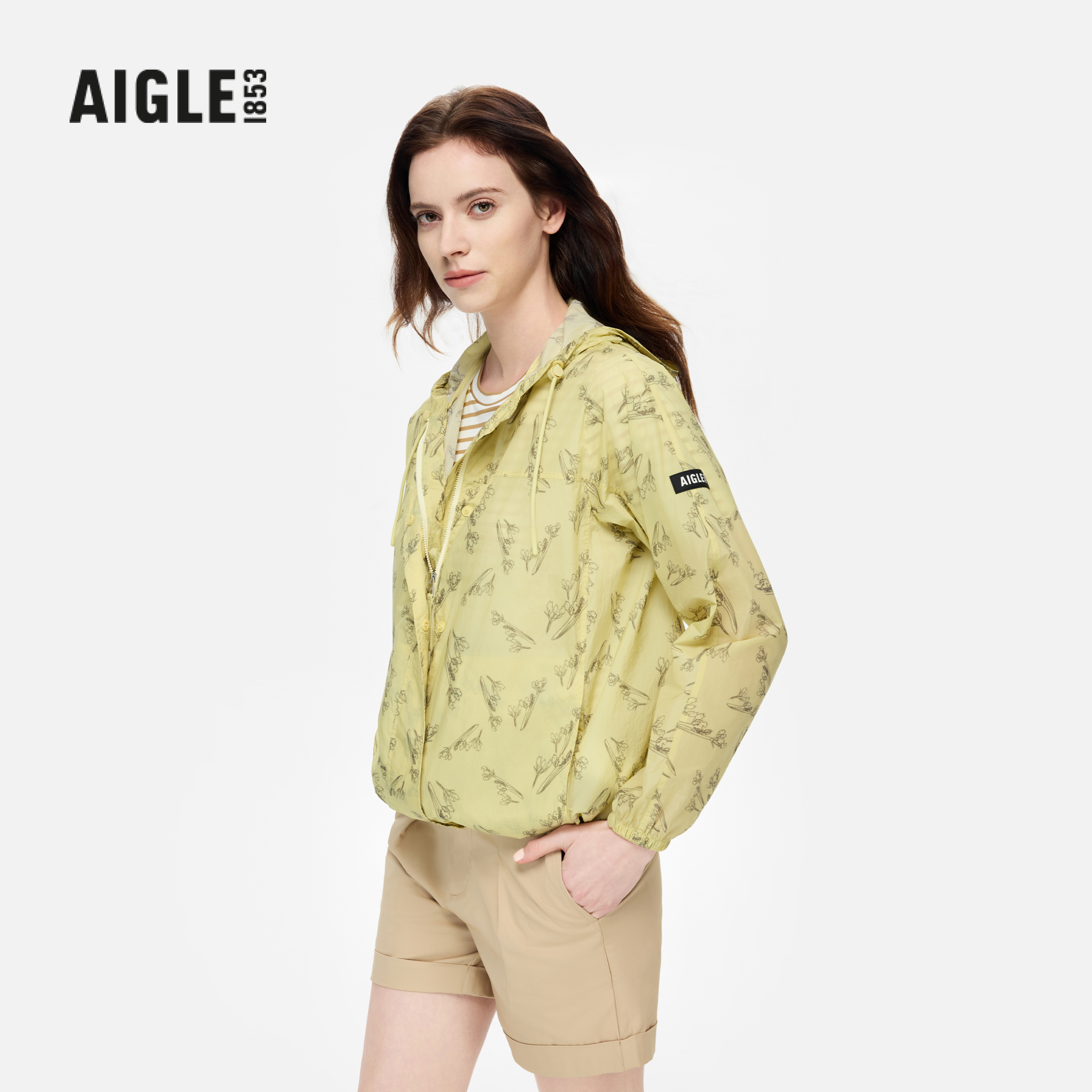 AIGLE艾高防曬防潑水超輕夾克女
