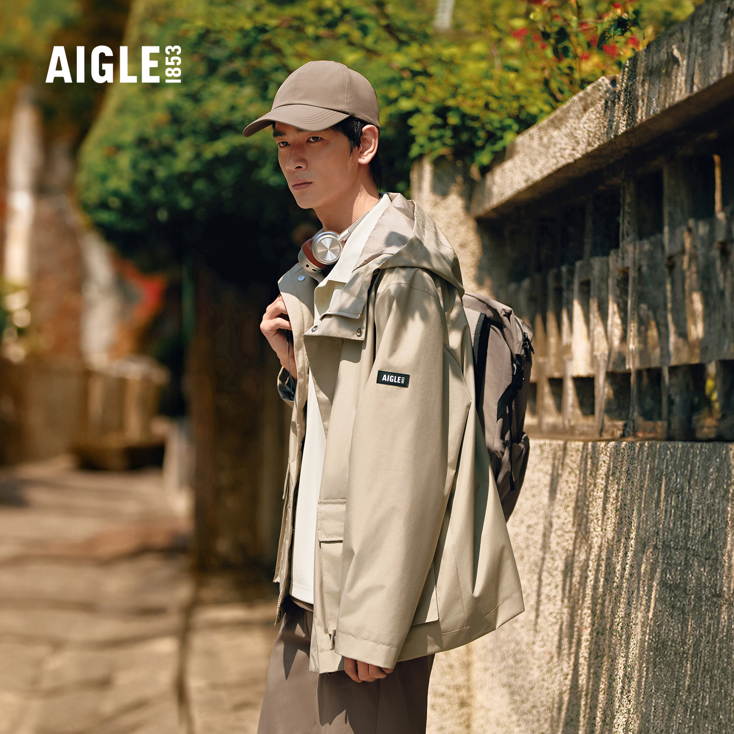 AIGLE艾高男士外套GORE-TEX防风抗水夹克上衣26年春夏新品BT59