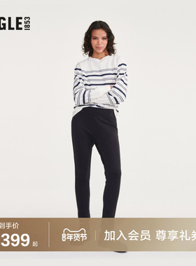 AIGLE艾高女士长裤POLARTEC抓绒裤四面弹户外保暖舒适运动裤子