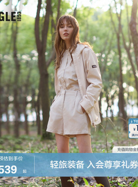AIGLE艾高女士短裤夏季户外休闲裤运动时尚百搭裤子AY76