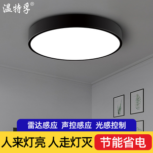 感应吸顶灯楼道楼梯过道灯家用声控灯玄关走廊雷达感应人体感应灯