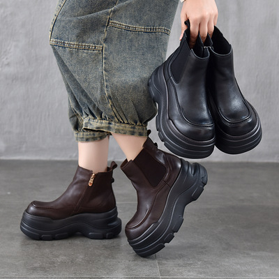 2025新款爆款切尔西靴小众