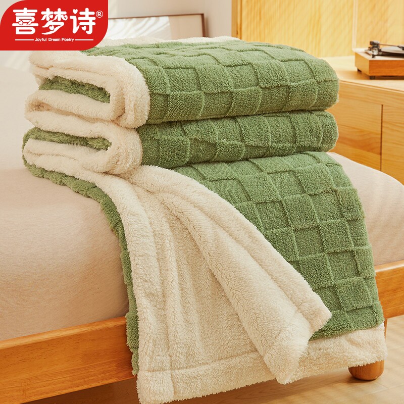 冬季牛奶绒加绒被套单件珊瑚绒双面绒被套秋冬毛毯被套150x200