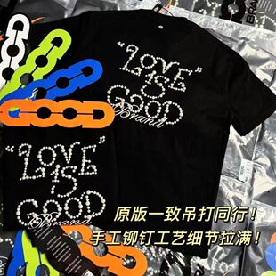 GOOD珍珠标语短袖三标齐全260克原版做工