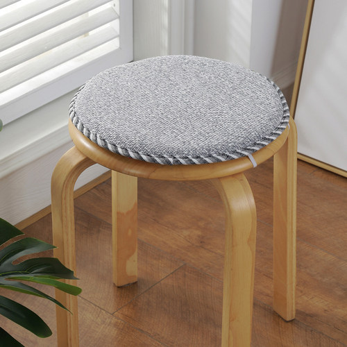 圆形椅子垫四季棉麻办公室久坐