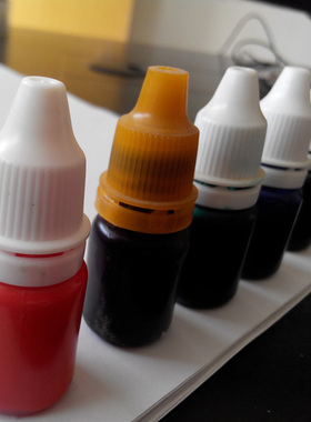 光敏油印章刻字用油10毫升红色蓝色黑色紫色各色齐全印章用印油