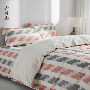 和锦生老棉布被套纯棉全棉被罩加厚厚实「田野」老工艺老粗布