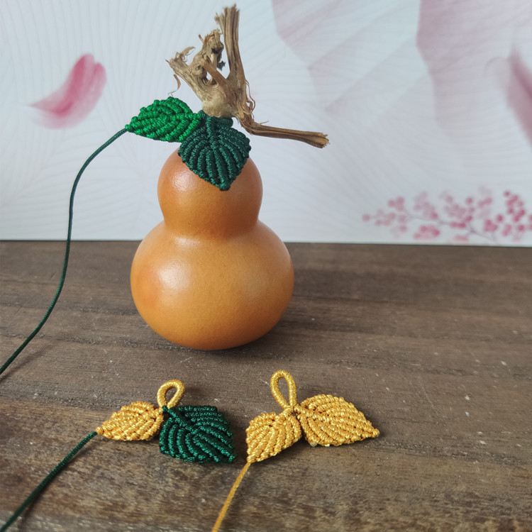 网红金叶子葫芦滴溜饰品配件