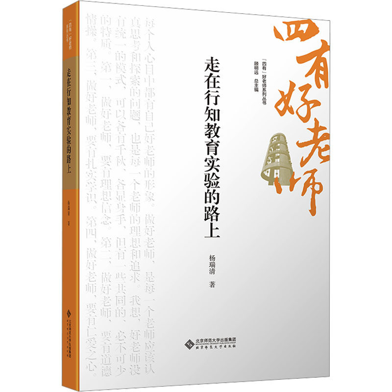 【官方正版】 走在行知教育实验的路上 杨瑞清著 北京师范大学出版社 9787303301256
