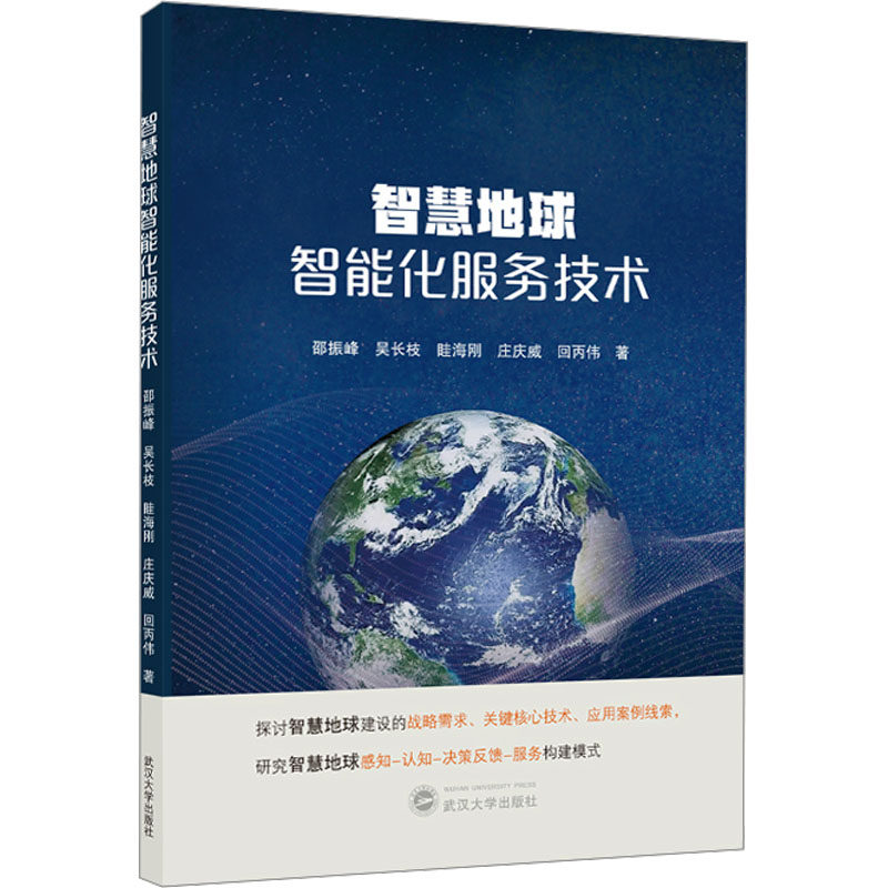 【官方正版】 智慧地球智能化服务技术 9787307248106 邵振峰，吴长枝，眭海刚，庄庆威，回丙伟 著 武汉大学出版社