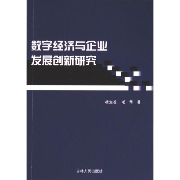 【官方正版】 数字经济与企业发展创新研究 杜宝苍, 毛华著 吉林人民出版社 9787206201073