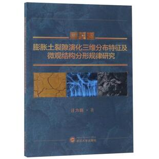 官方正版 武汉大学出版 膨胀土裂隙演化三维分布特征及微观结构分形规律研究 汪为巍著 社 9787307207035