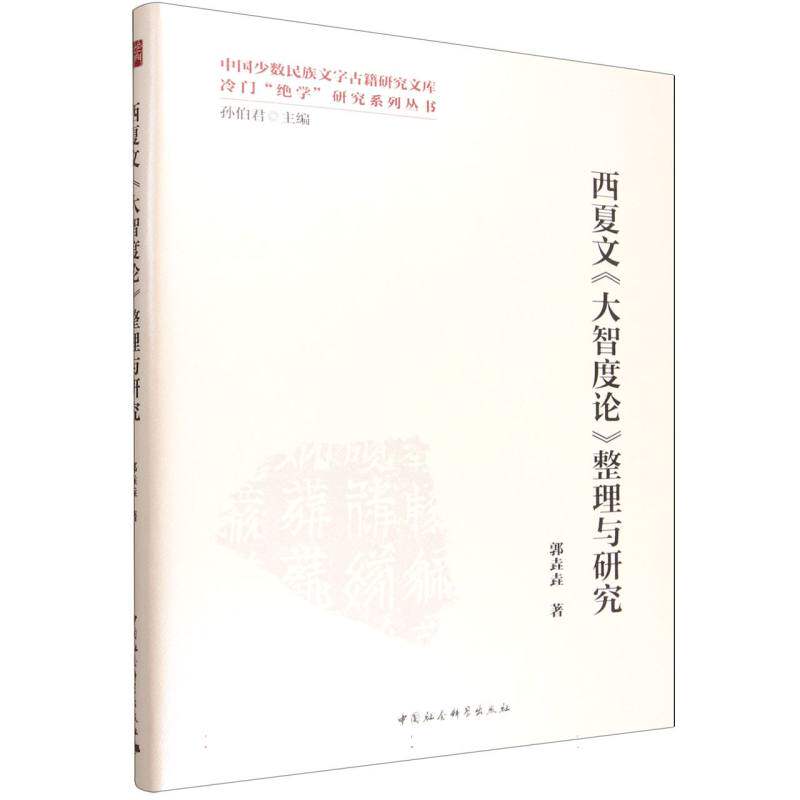 【官方正版】 西夏文《大智度论》整理与研究 9787522752204 郭垚垚 中国社会科学出版社