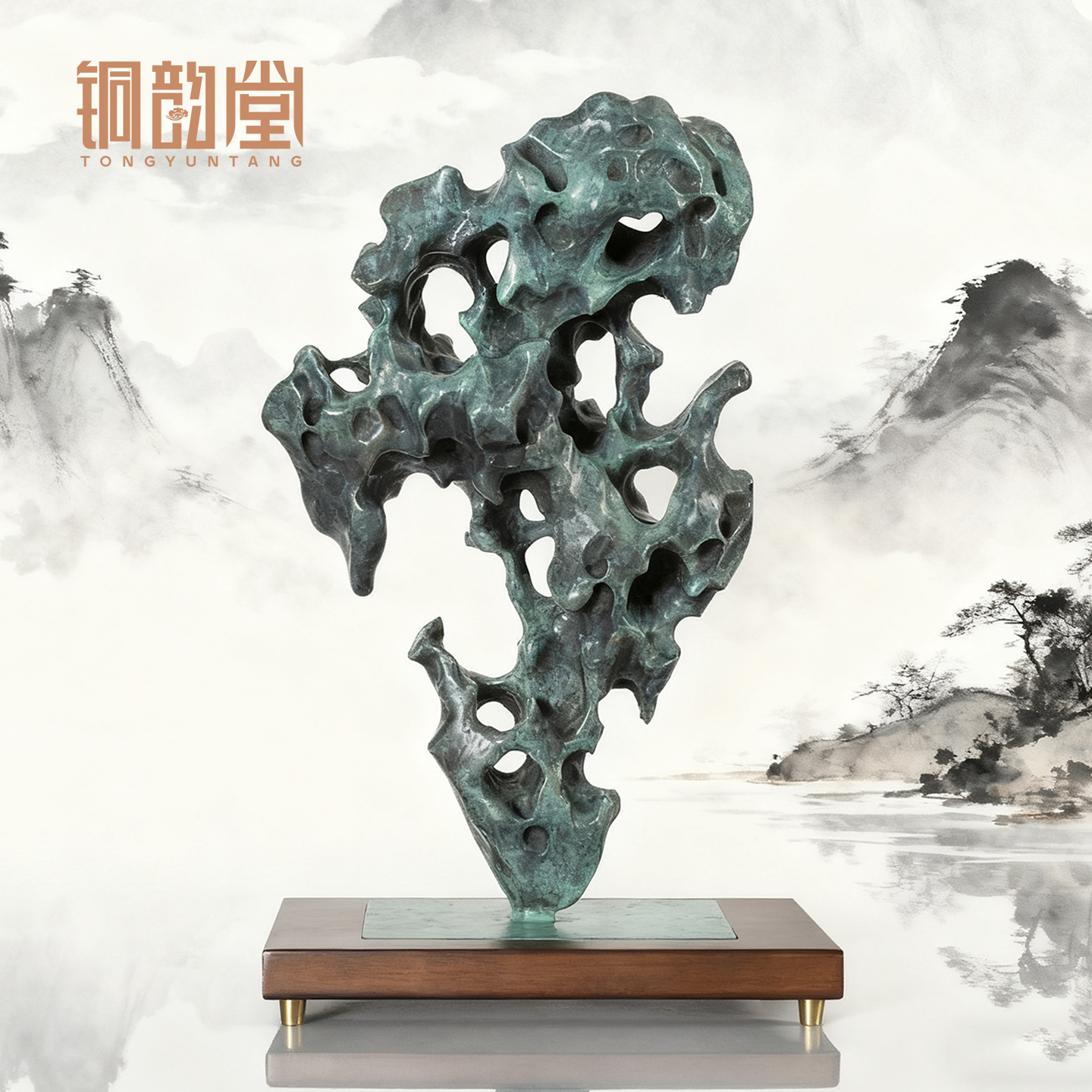 太湖石摆件靠山灵璧奇石头中式家居客厅玄关装饰案头清供乔迁礼品