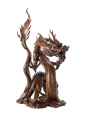 紫铜龙摆件五爪金龙开业乔迁礼品