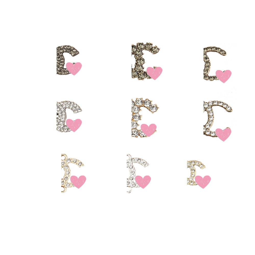 DIY水钻双C小香风合金配件手工发饰发夹包包手机壳材料