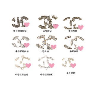 DIY水钻双C小香风合金配件手工发饰发夹包包手机壳材料