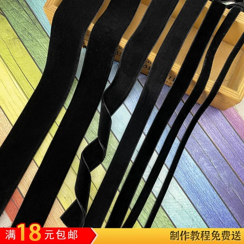 Черный двусторонний лебедь, аксессуар для волос с бантиком, материал, 3.8см