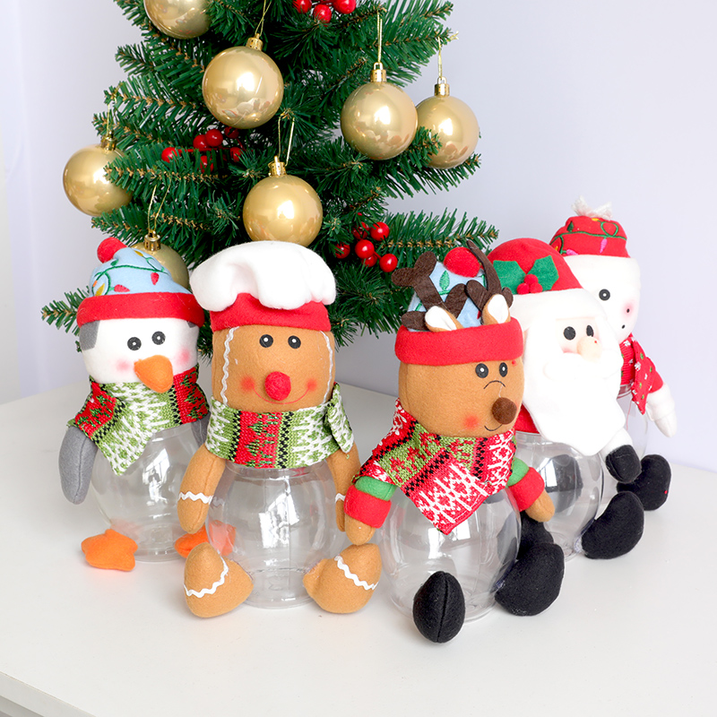 圣诞老人雪人糖果盒送女友儿童