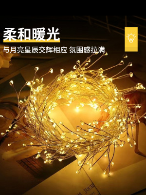 圣诞树星星灯串圣诞节装饰品挂件ins风节日场景布置氛围挂灯彩灯