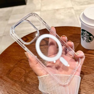 Magsafe磁吸壳适用iphone16/15pro手机壳苹果15ProMax保护套13防摔无线充电14动画Plus透明12高级感17保护套x