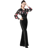 0016彩钻直筒裤 弹力亮钻 吉特巴广场舞团队表演服四季