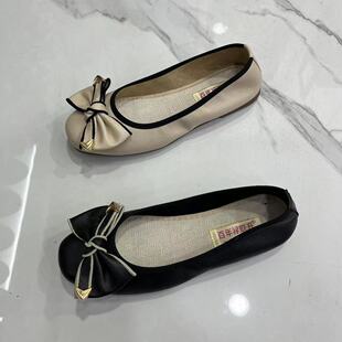 【步履不停布鞋铺】禄联升老北京布鞋休闲浅口蝴蝶结软底套脚女鞋