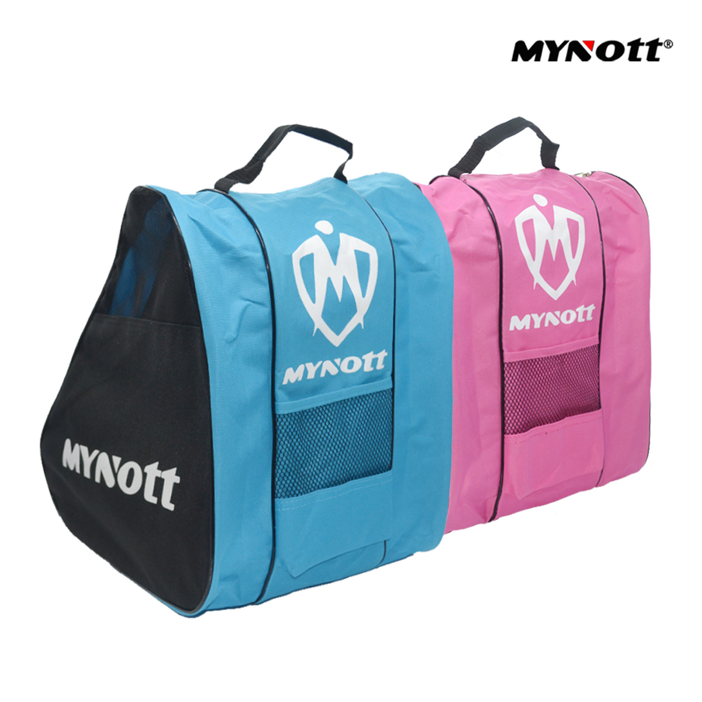 MYNOTT加厚轮滑鞋三角收纳包儿童成人溜冰鞋三层单肩背包手提袋子