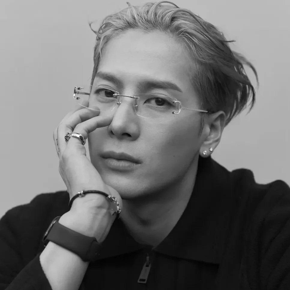 王嘉尔无边框于适同款超轻钛材无框眼镜斯文雅痞帅气防蓝光眼镜框
