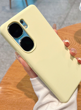 奶黄色真液态硅胶适用iqooNeo11手机壳新款耐脏不发黄neo10pro软糯亲肤手感9简约纯色全包防摔保护套个性外壳