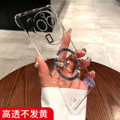 自带镜头膜适用oppofindx8手机壳新款 findx7pro超薄无边框pro全包防摔oppa散热电镀透明X6保护套高级男女情侣