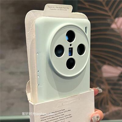 精孔液态硅胶浅绿淡青色适用vivoX200S手机壳X200pro全包镜头Findx8s高档X100S曼波薄荷绿防摔软糯耐脏