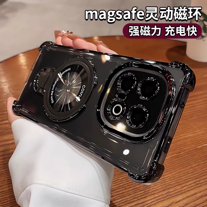 磁吸支架适用IQOO15手机壳13新款12pro气囊Z10T防摔iqooneo9spro保护套Z9Turbo透明z9x硅胶Neo8全包7SE软男女