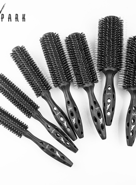 日本正品YSPARK发廊专业防静电YS滚梳发型师专用猪鬃毛大波浪内扣