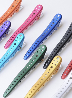 日本进口YS/PARK铝彩夹鲨鱼夹一字夹ys美发无痕夹发型师剪发夹子