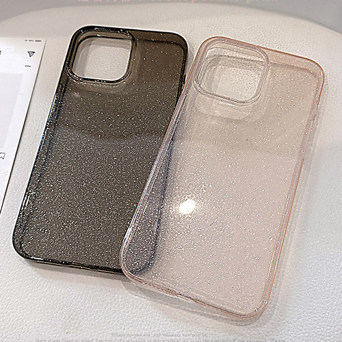 小众ins风闪粉适用苹果17promax手机壳iphone16新款14pro透明粉色12个性黑色11全包软套15男女简约纯色13网红