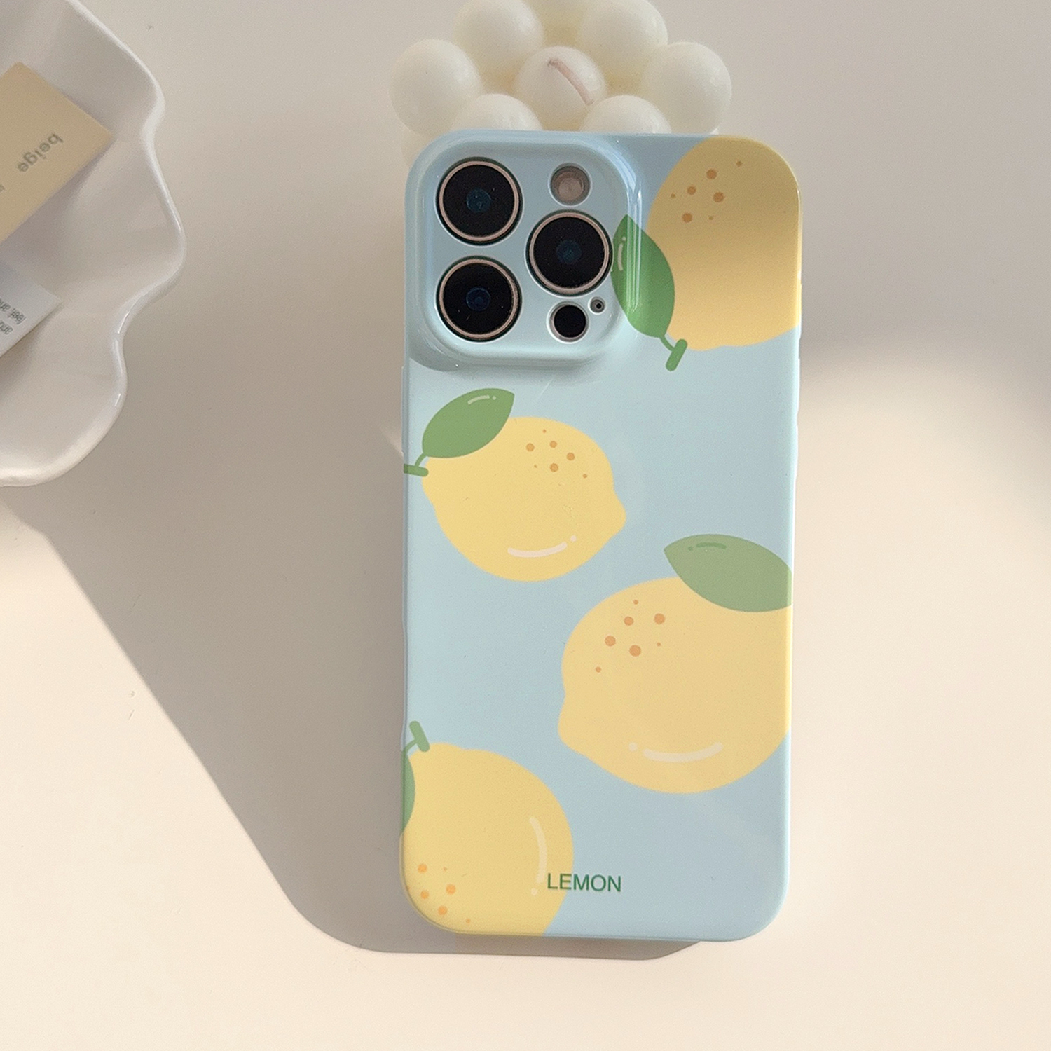 小清新ins小众柠檬水果适用苹果16promax手机壳iphone17新款14pro女款12简约韩系11全包XR保护套16软壳15亮面