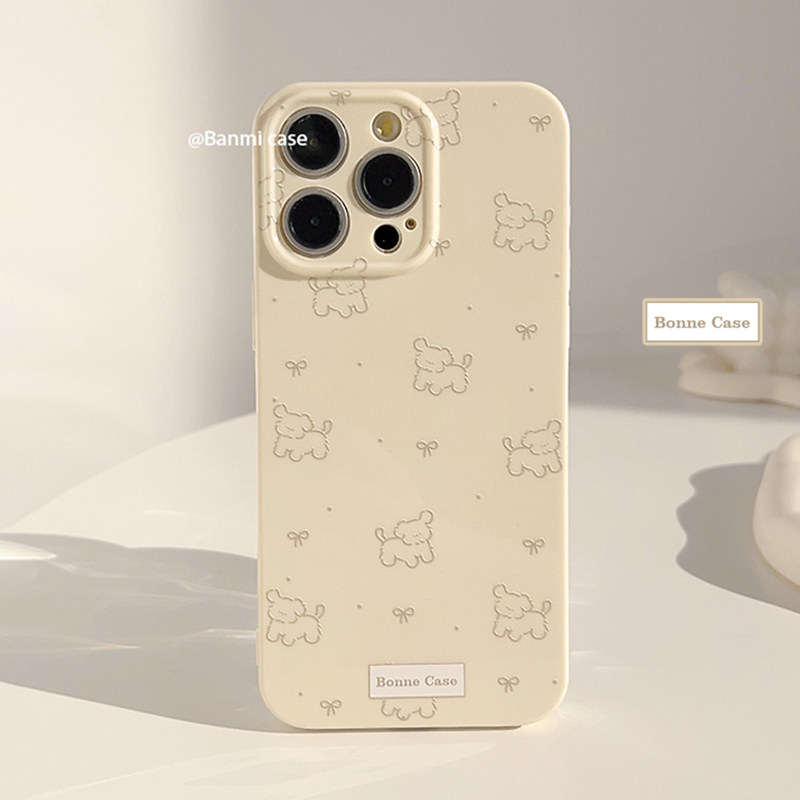 日韩卡通奶黄ins小狗适用苹果17promax手机壳iphone13新款16pro女款12日韩ins创意11全包软15保护套趣味软萌,3C数码配件,手机保护套/壳,淘宝优惠券,粉丝福利购,淘宝优惠卷